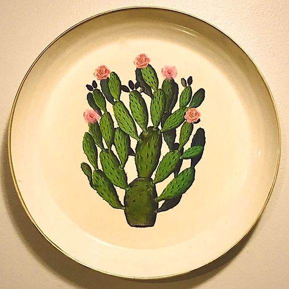 vintage cactus wall hanging